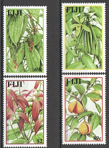 Фиджи, Цветы, 2002, 4 марки